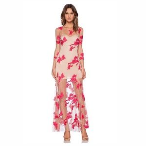 For love and lemons mesh orchid maxi dress